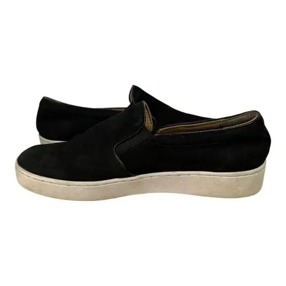 Vionic MIDI Black Suede Slip On Sneakers Women's Size 7 Comfort - Picture 6 of 8